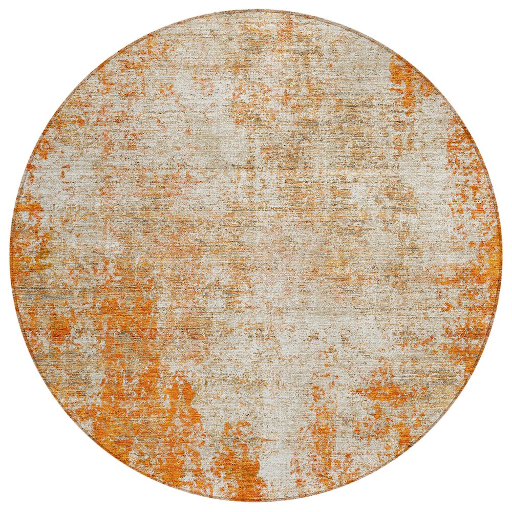 Chantille ACN940 Orange 8' x 8' Rug. Picture 1
