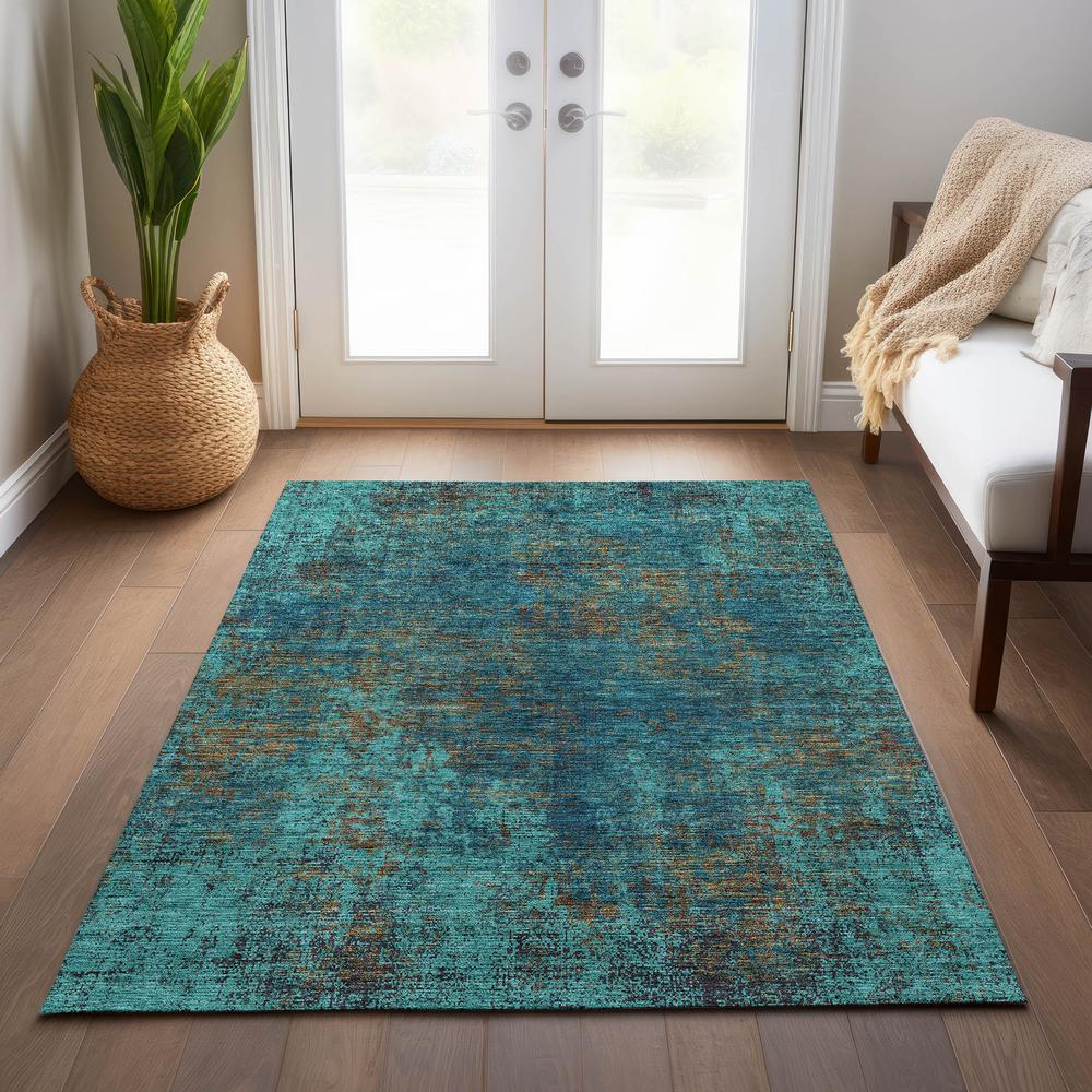 Chantille ACN940 Teal 2'6" x 3'10" Rug. Picture 6