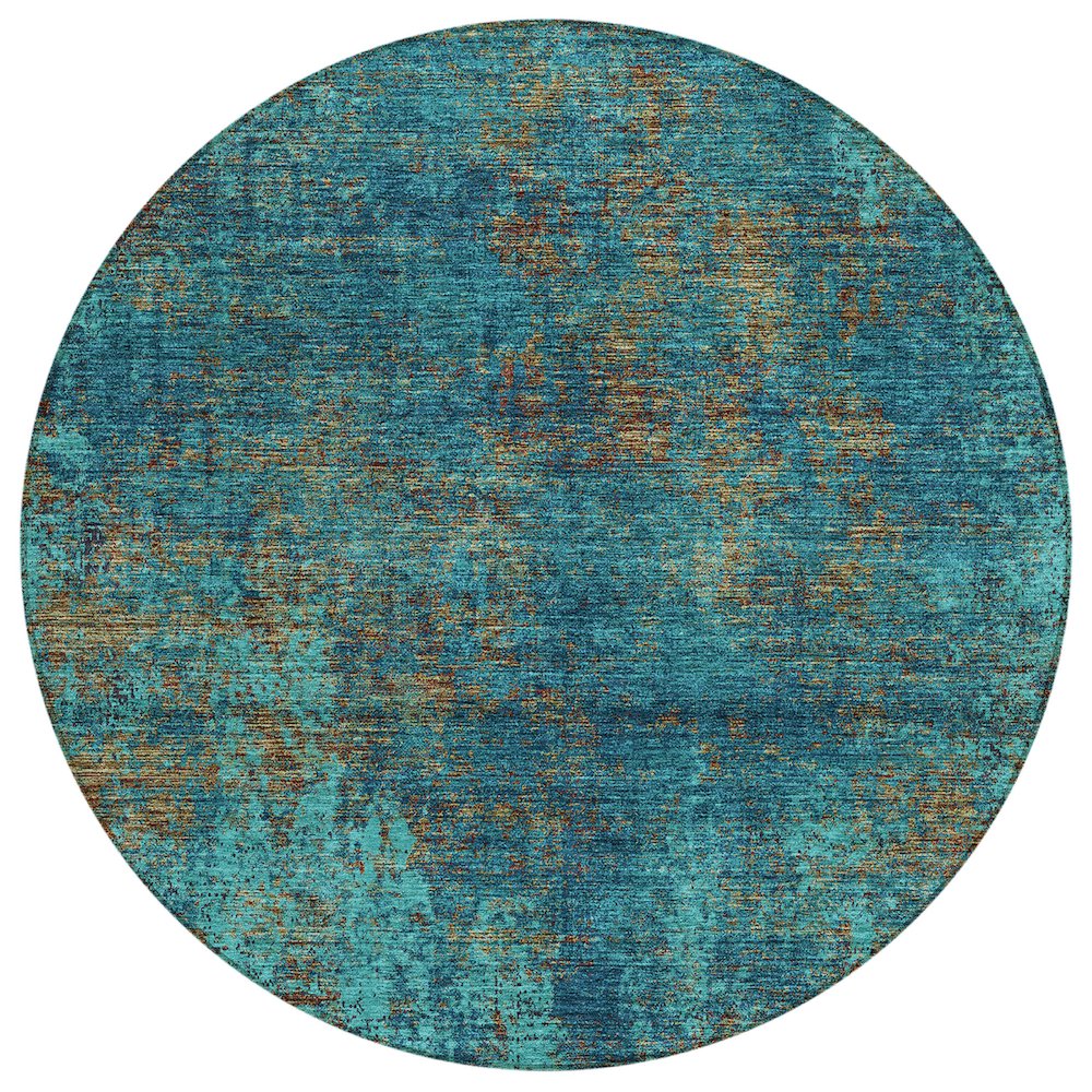 Chantille ACN940 Teal 8' x 8' Rug. Picture 1