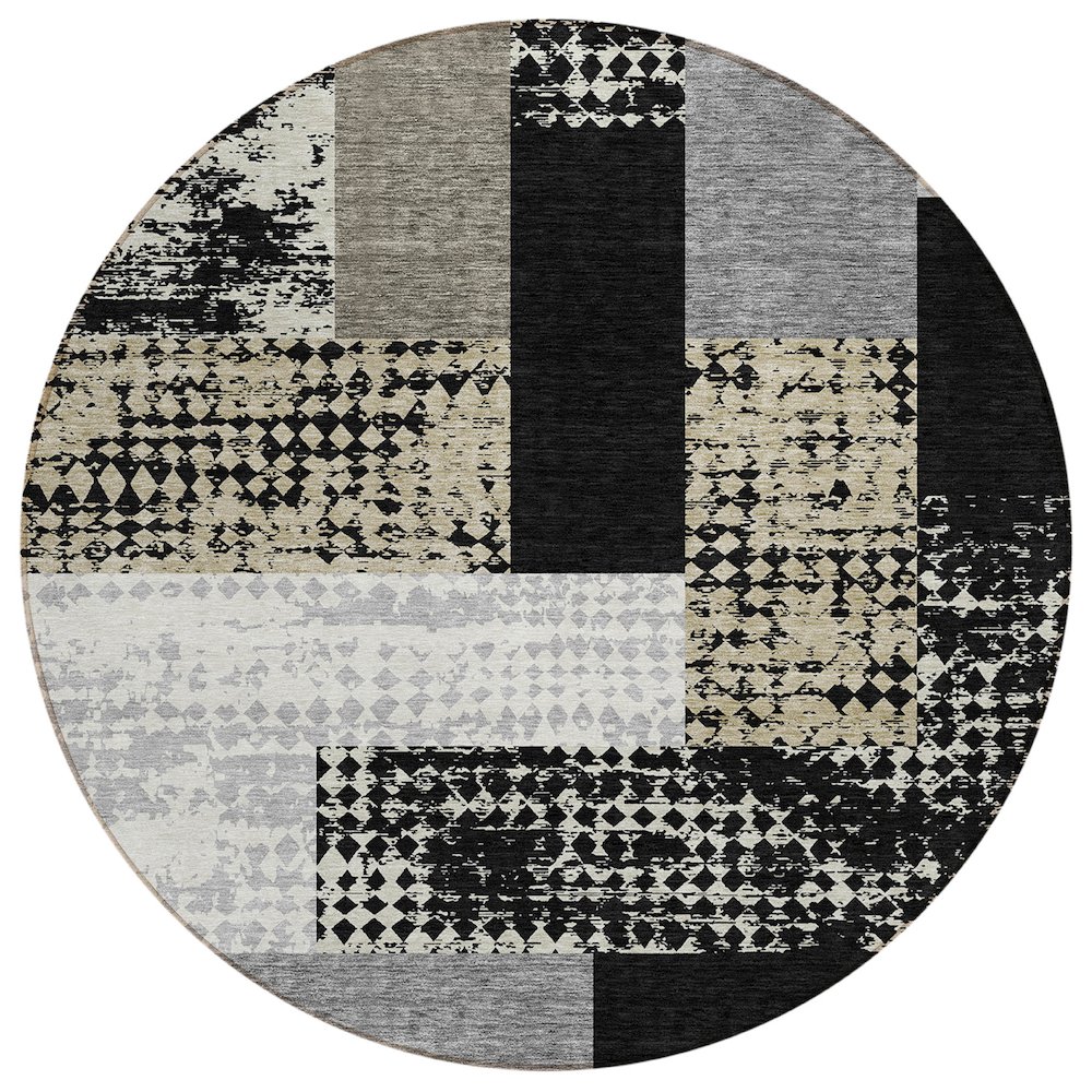 Chantille ACN941 Black 8' x 8' Rug. Picture 1
