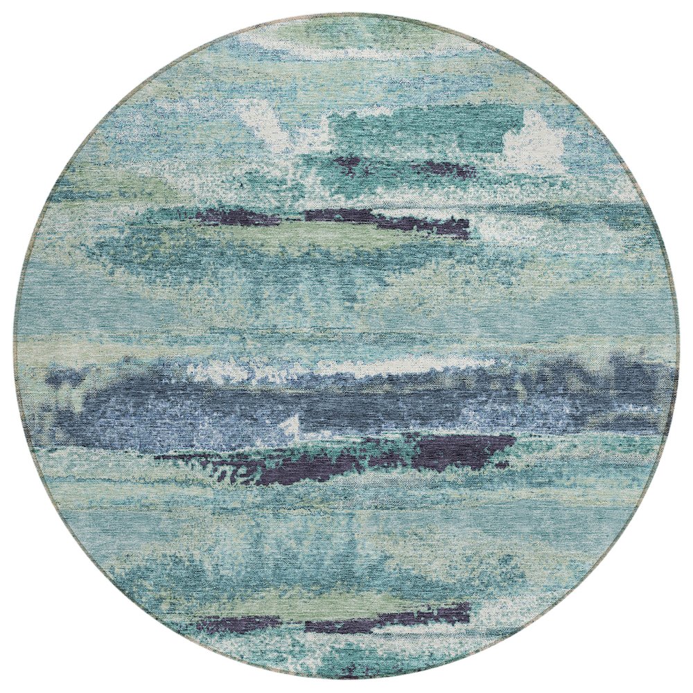 Chantille ACN942 Green 8' x 8' Rug. Picture 1