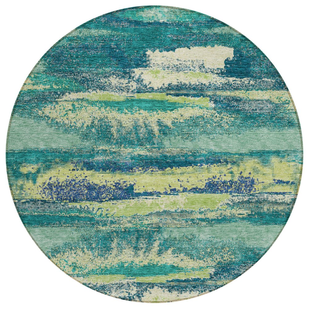 Chantille ACN942 Green 8' x 8' Rug. Picture 1