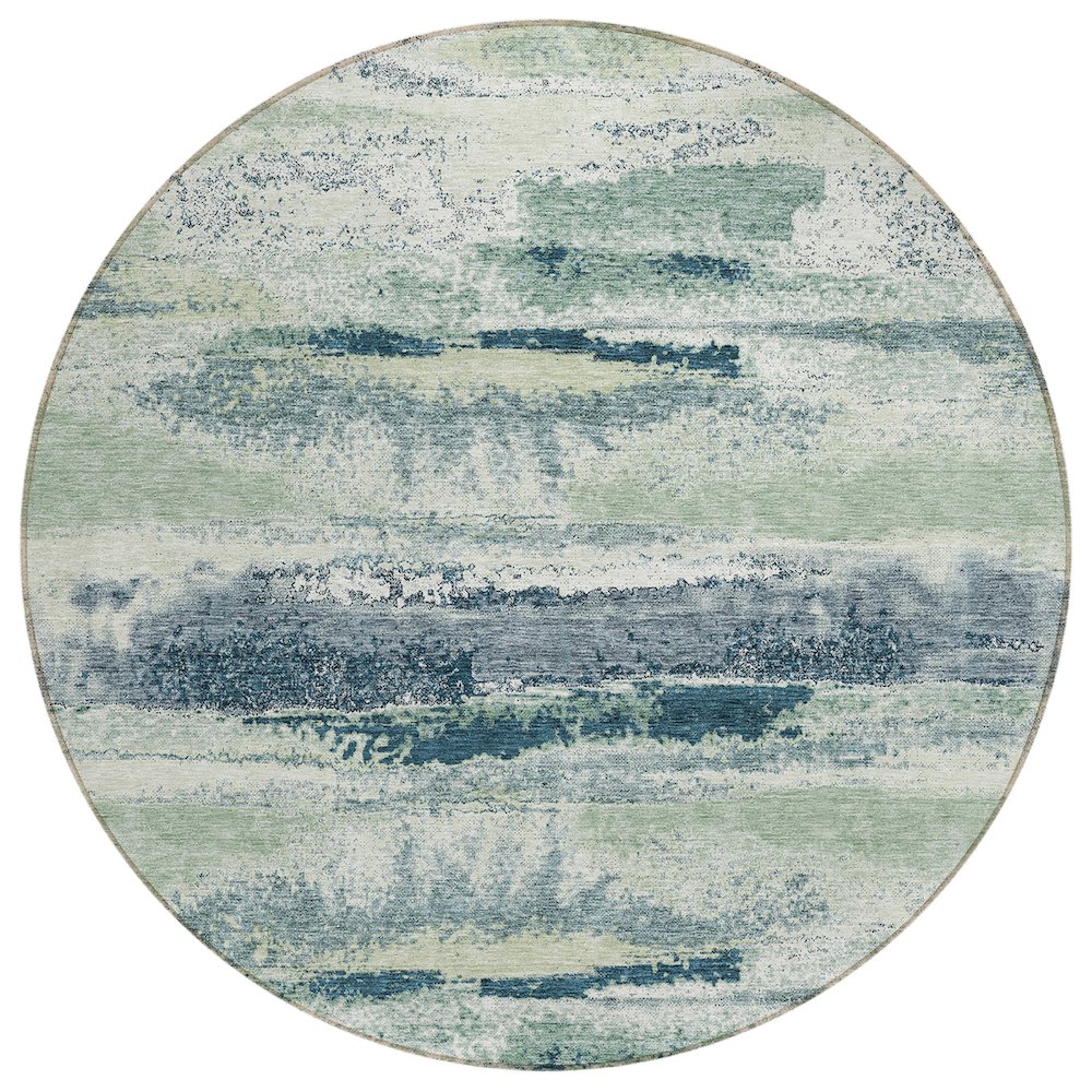 Chantille ACN942 Green 8' x 8' Rug. Picture 1