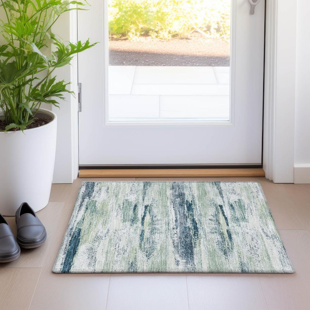 Chantille ACN942 Green 1'8" x 2'6" Rug. Picture 5