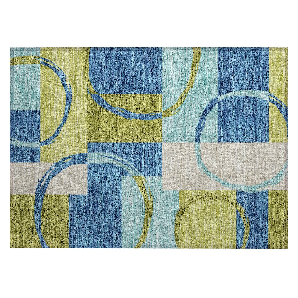 Chantille ACN943 Blue 1'8" x 2'6" Rug. Picture 1
