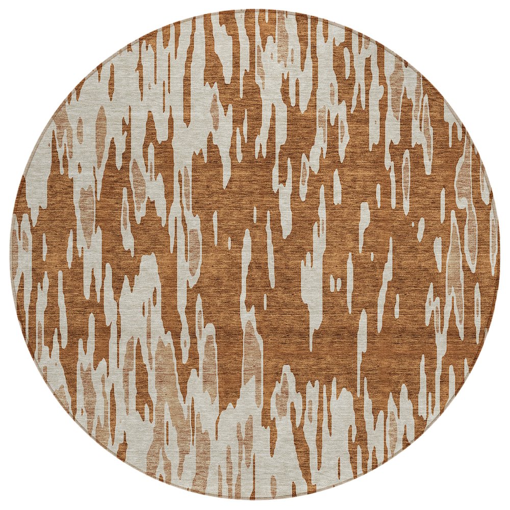 Chantille ACN945 Orange 8' x 8' Rug. Picture 1