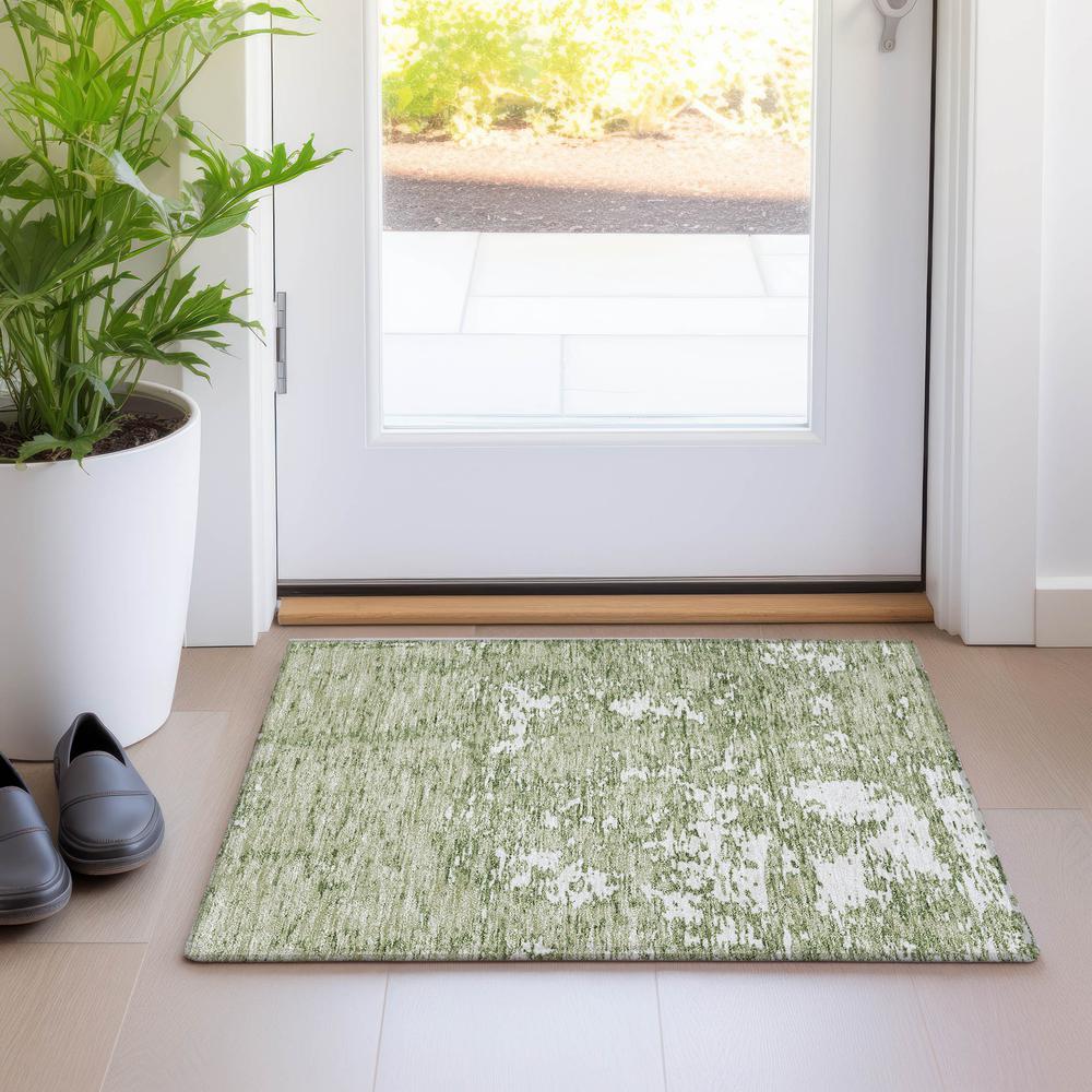 Chantille ACN946 Green 1'8" x 2'6" Rug. Picture 5