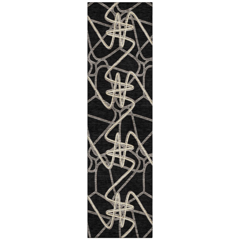 Chantille ACN947 Black 2'3" x 7'6" Rug. Picture 1