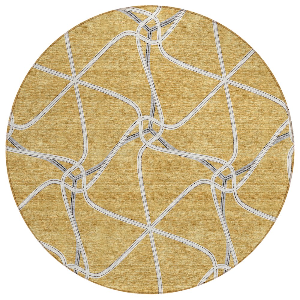 Chantille ACN948 Gold 8' x 8' Rug. Picture 1