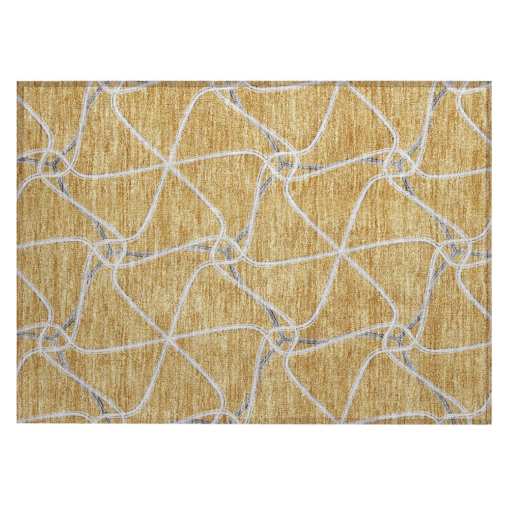 Chantille ACN948 Gold 1'8" x 2'6" Rug. Picture 1
