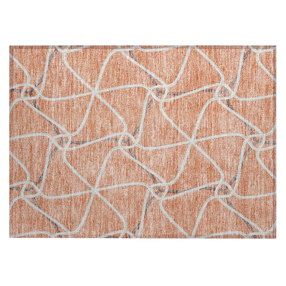 Chantille ACN948 Orange 1'8" x 2'6" Rug. Picture 1