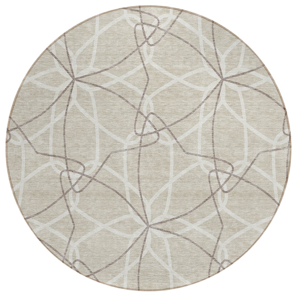 Chantille ACN950 Brown 8' x 8' Rug. Picture 1