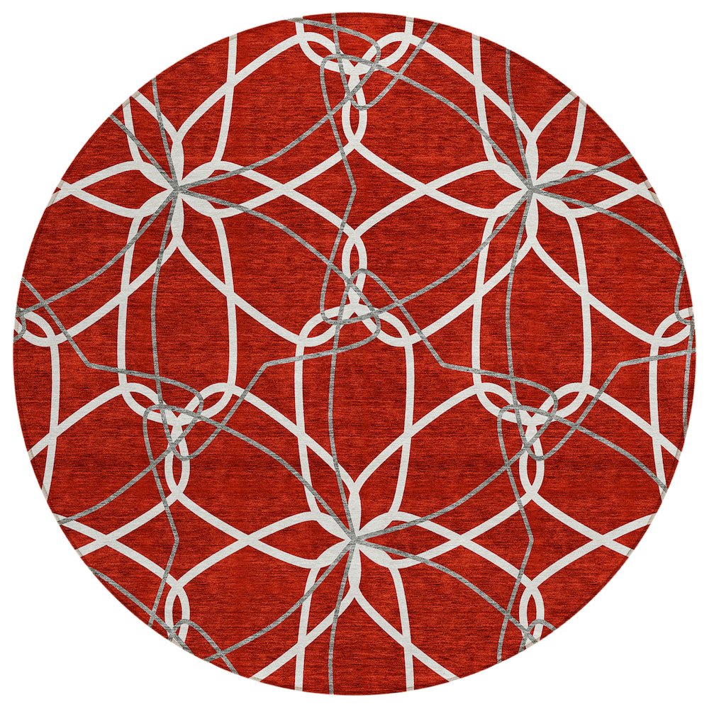Chantille ACN950 Red 8' x 8' Rug. Picture 1