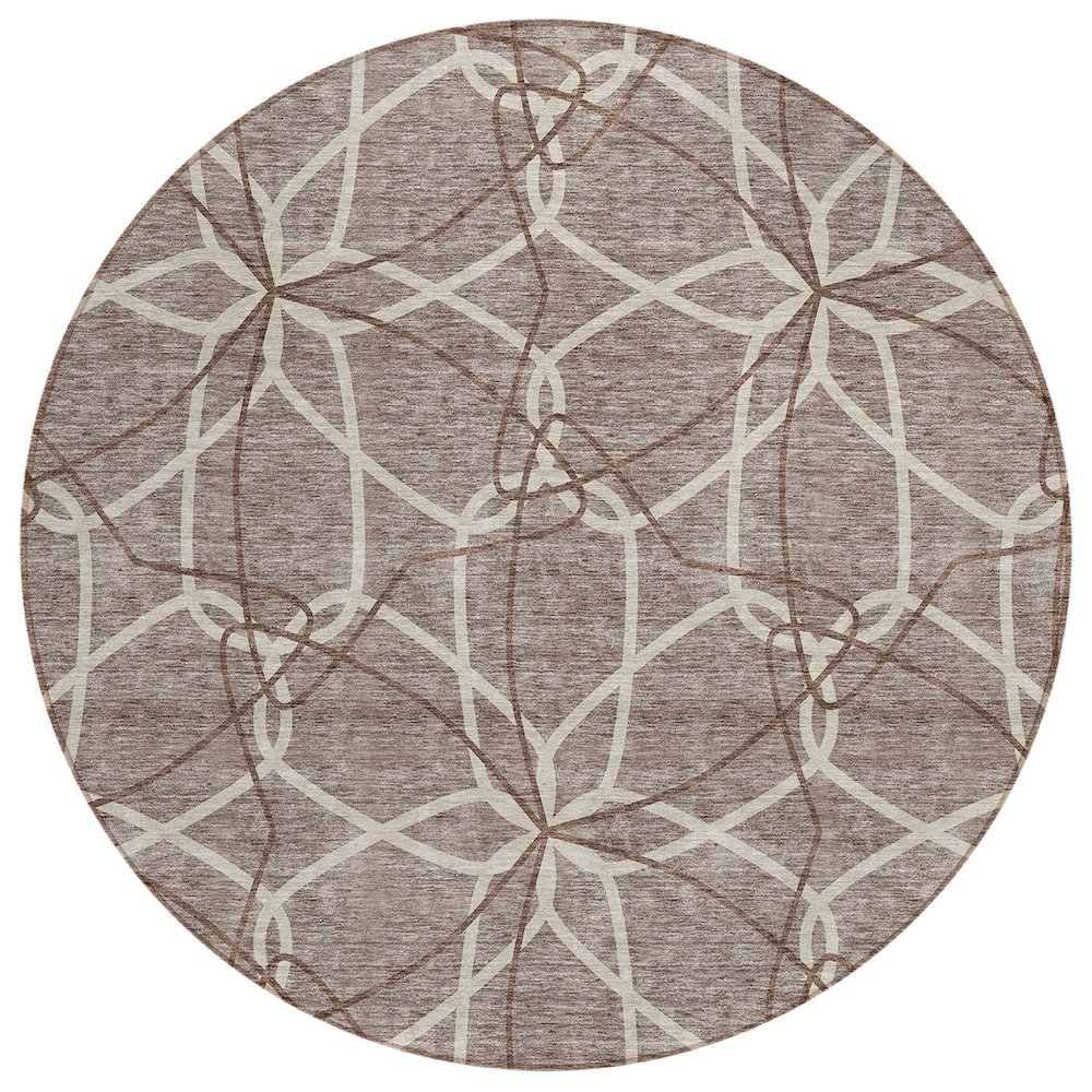 Chantille ACN950 Brown 8' x 8' Rug. Picture 1