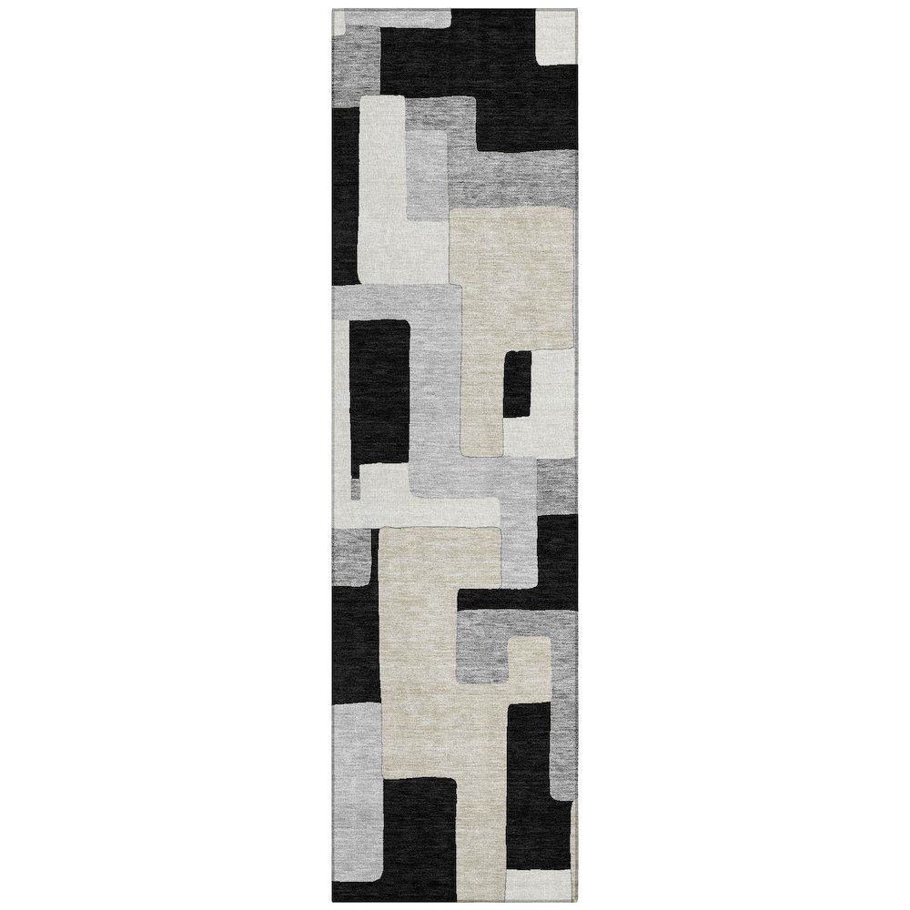 Chantille ACN955 Black 2'3" x 7'6" Rug. Picture 1