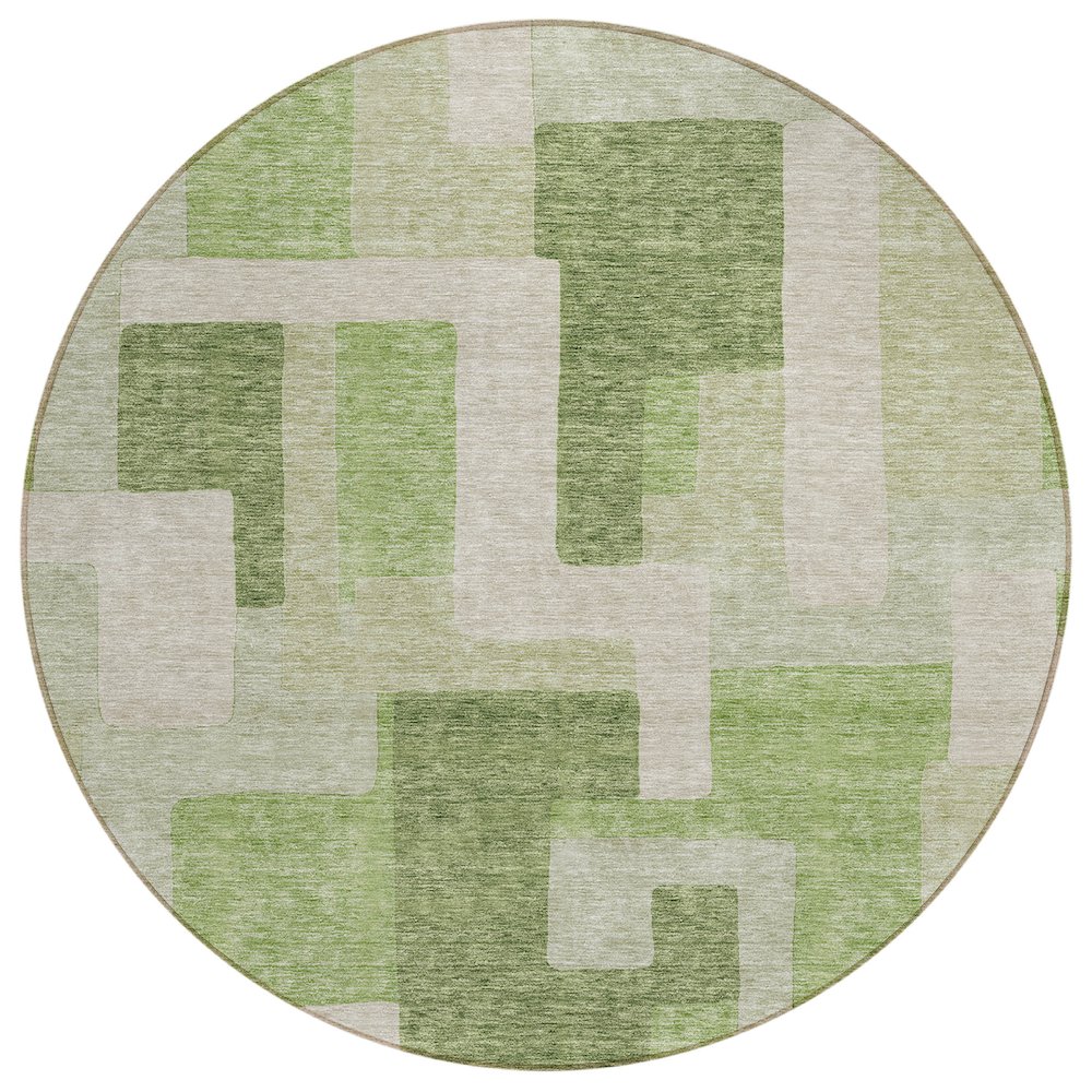 Chantille ACN955 Green 8' x 8' Rug. Picture 1