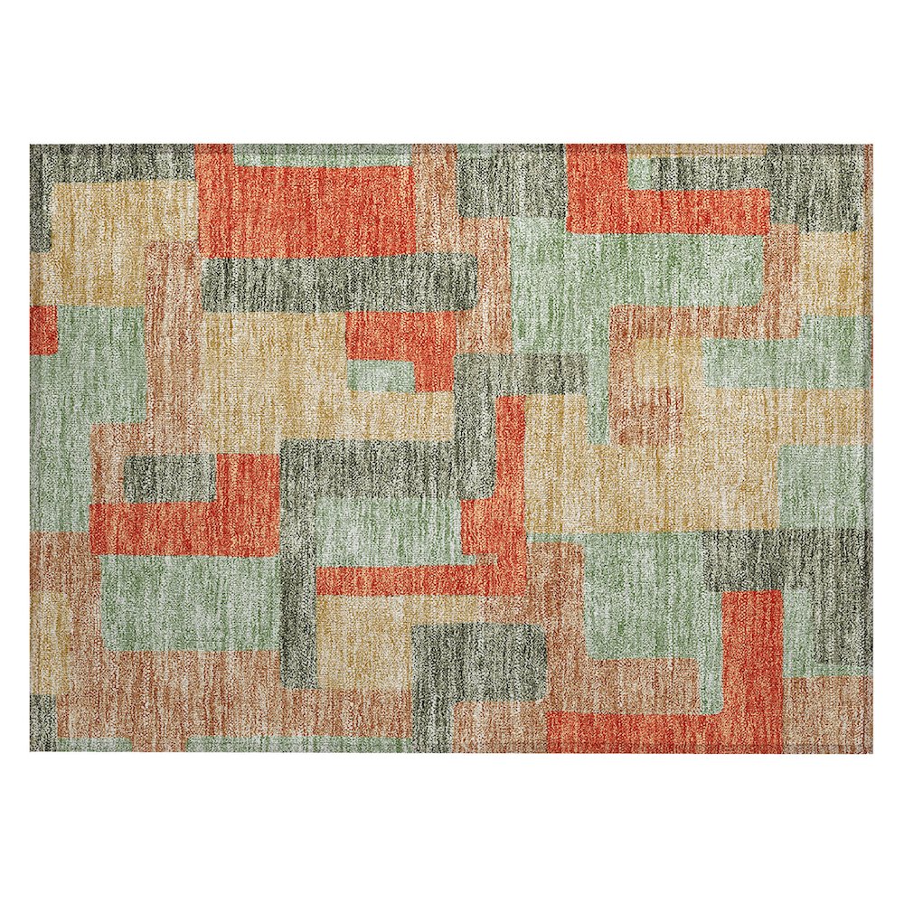 Chantille ACN955 Green 1'8" x 2'6" Rug. Picture 1