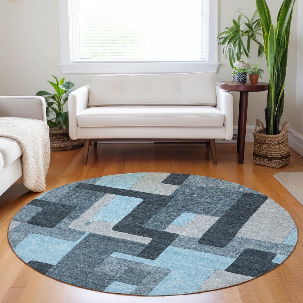 Chantille ACN955 Blue 8' x 8' Rug. Picture 5