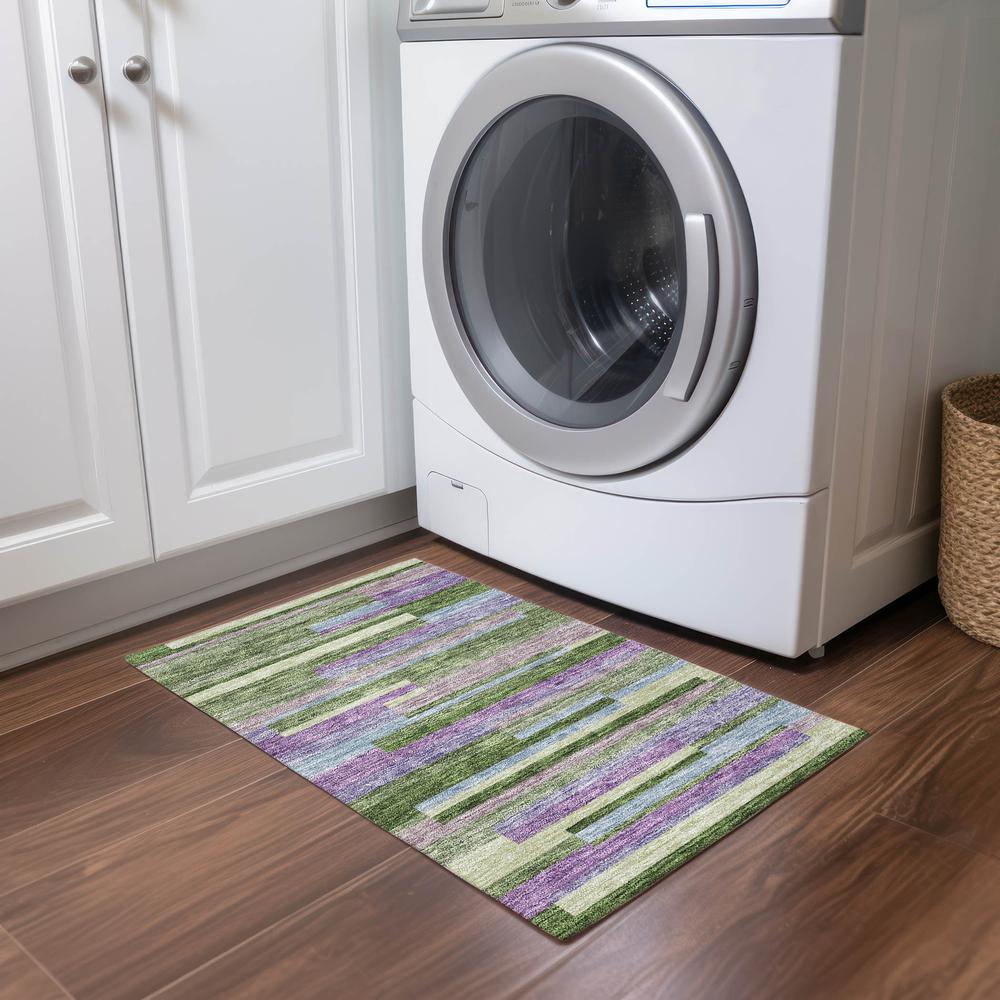 Chantille ACN956 Green 1'8" x 2'6" Rug. Picture 5