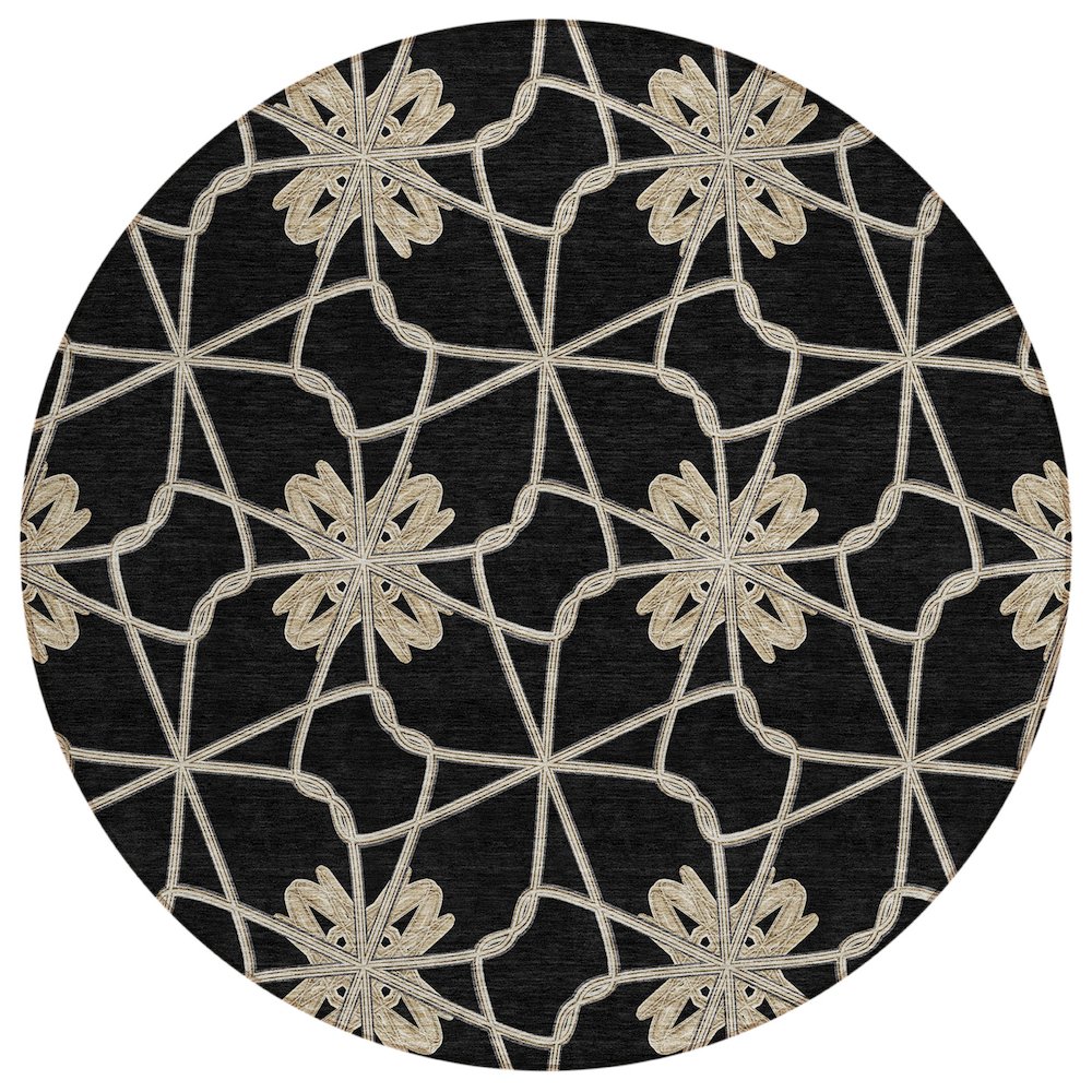 Chantille ACN958 Black 8' x 8' Rug. Picture 1