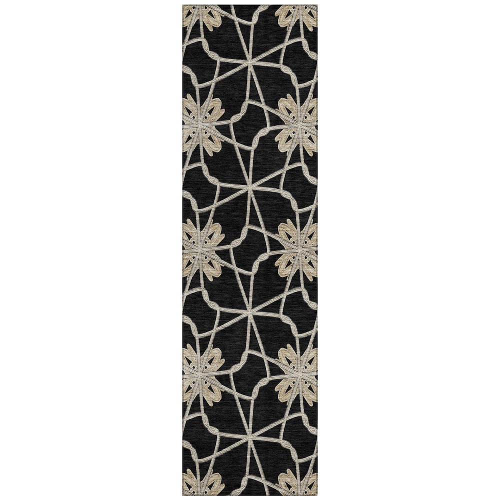 Chantille ACN958 Black 2'3" x 7'6" Rug. Picture 1