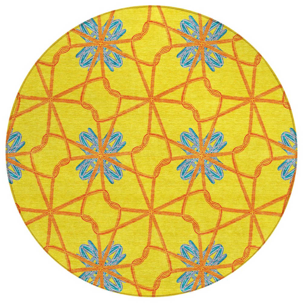 Chantille ACN958 Gold 8' x 8' Rug. Picture 1