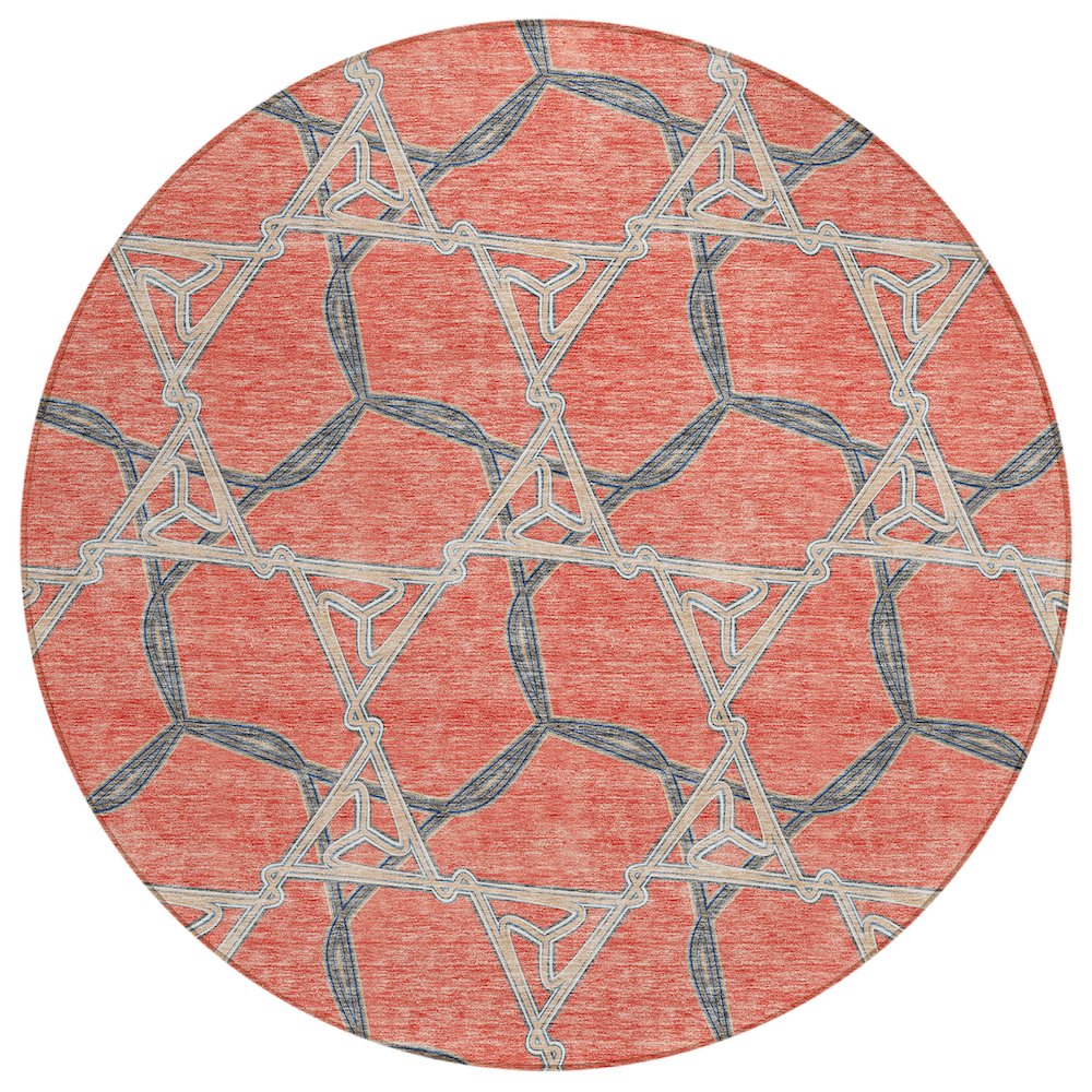 Chantille ACN959 Orange 8' x 8' Rug. Picture 1