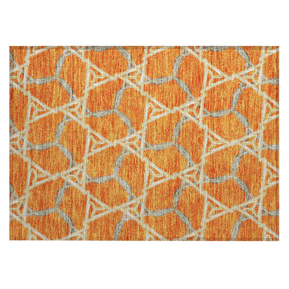 Chantille ACN959 Orange 1'8" x 2'6" Rug. Picture 1