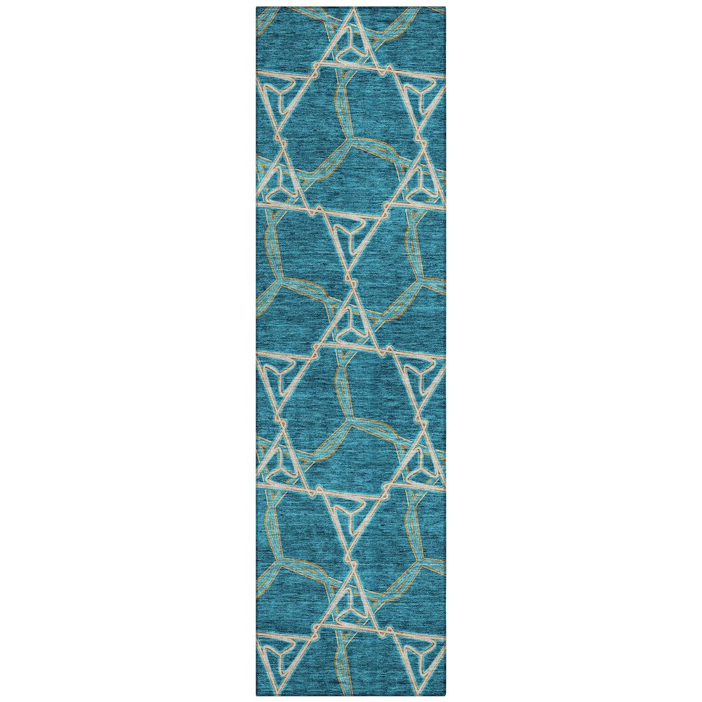 Chantille ACN959 Teal 2'3" x 7'6" Rug. Picture 1