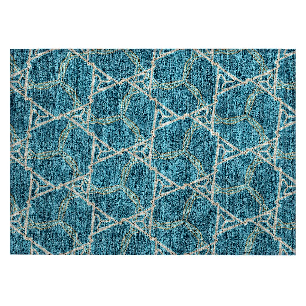 Chantille ACN959 Teal 1'8" x 2'6" Rug. Picture 1