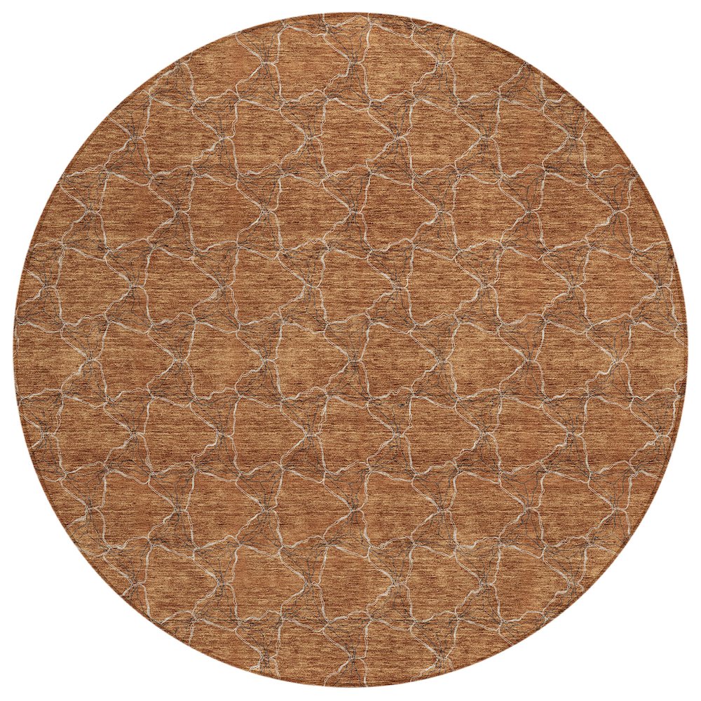 Chantille ACN960 Orange 8' x 8' Rug. Picture 1