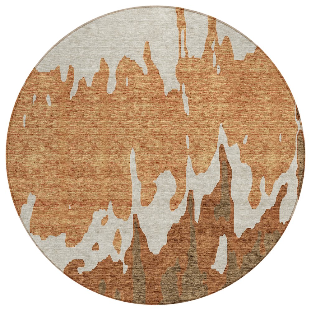 Chantille ACN961 Orange 8' x 8' Rug. Picture 1