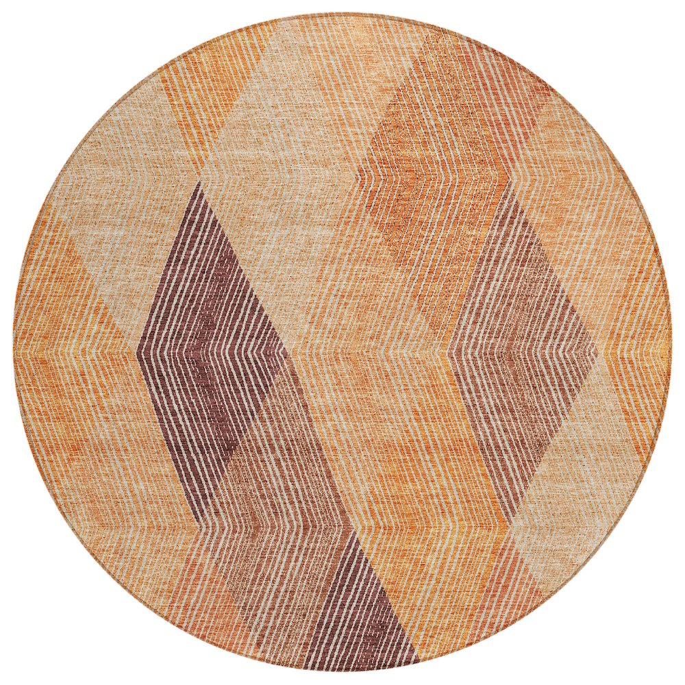Chantille ACN962 Orange 8' x 8' Rug. Picture 1