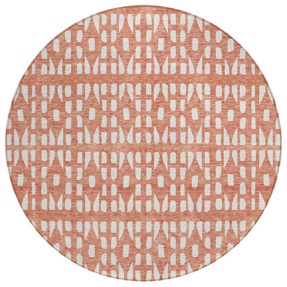 Chantille ACN963 Orange 8' x 8' Rug. Picture 1