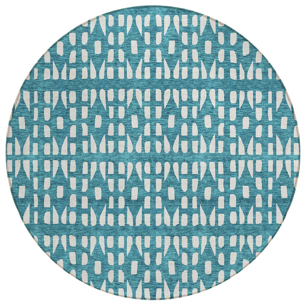 Chantille ACN963 Teal 8' x 8' Rug. Picture 1
