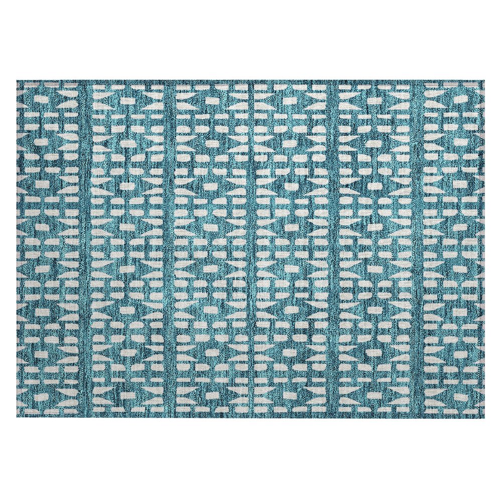 Chantille ACN963 Teal 1'8" x 2'6" Rug. Picture 1