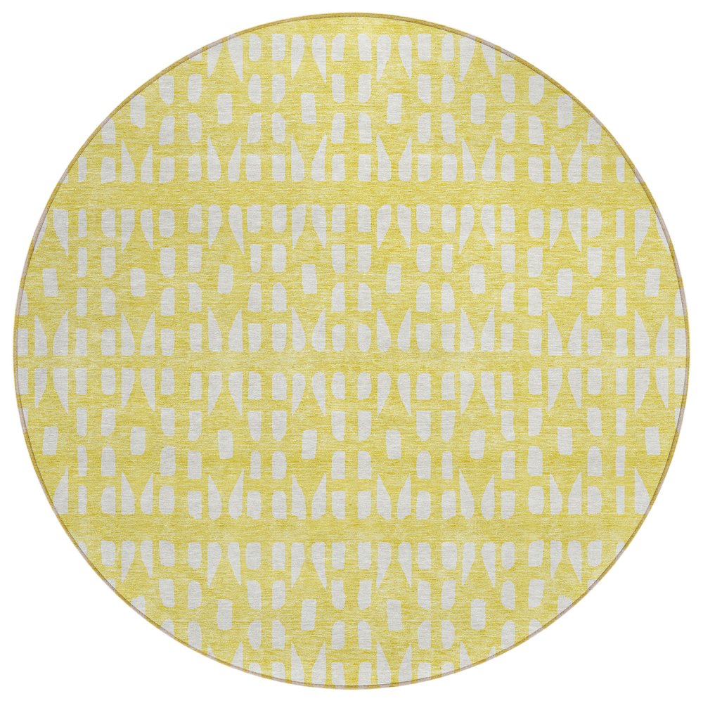 Chantille ACN963 Gold 8' x 8' Rug. Picture 1