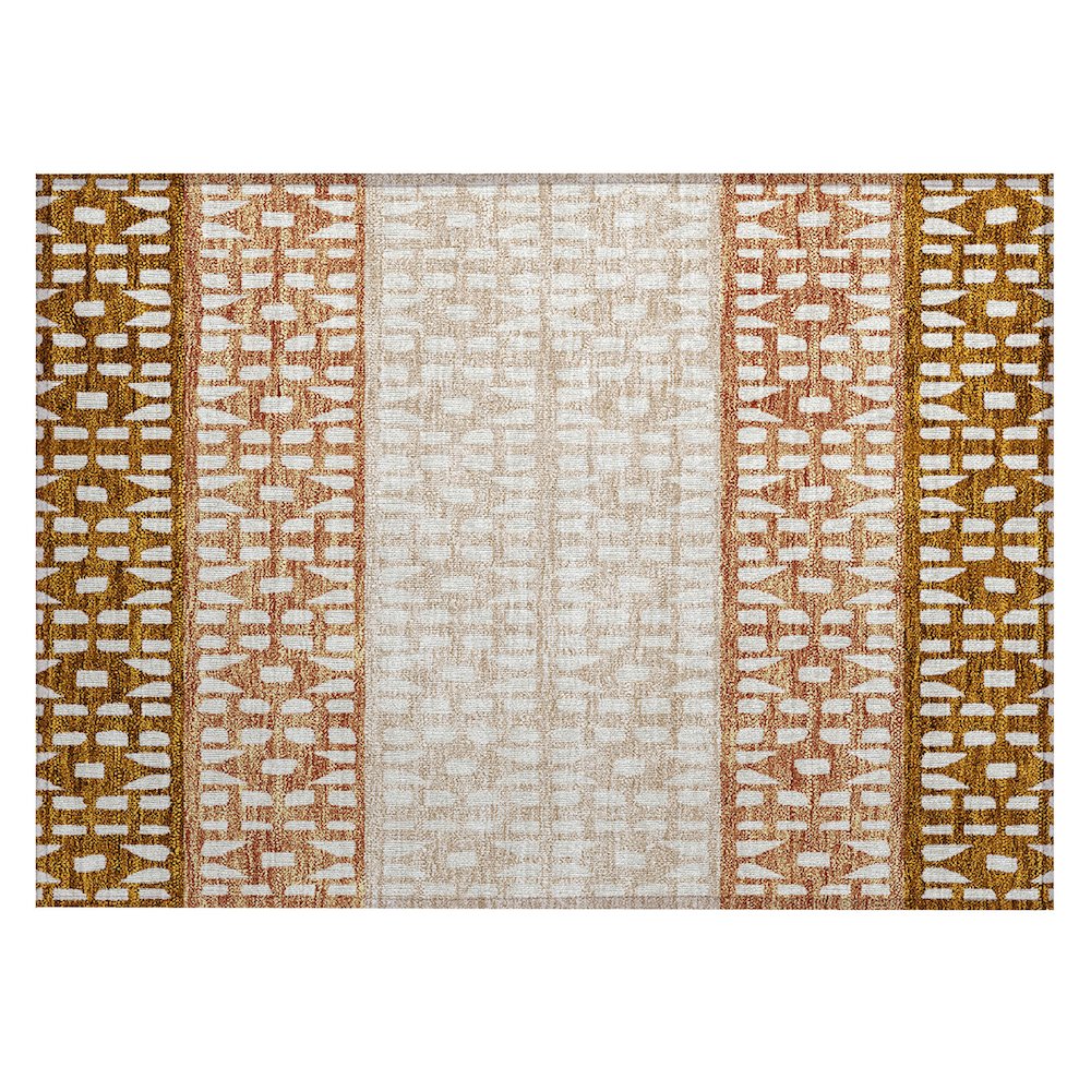 Chantille ACN964 Orange 1'8" x 2'6" Rug. Picture 1