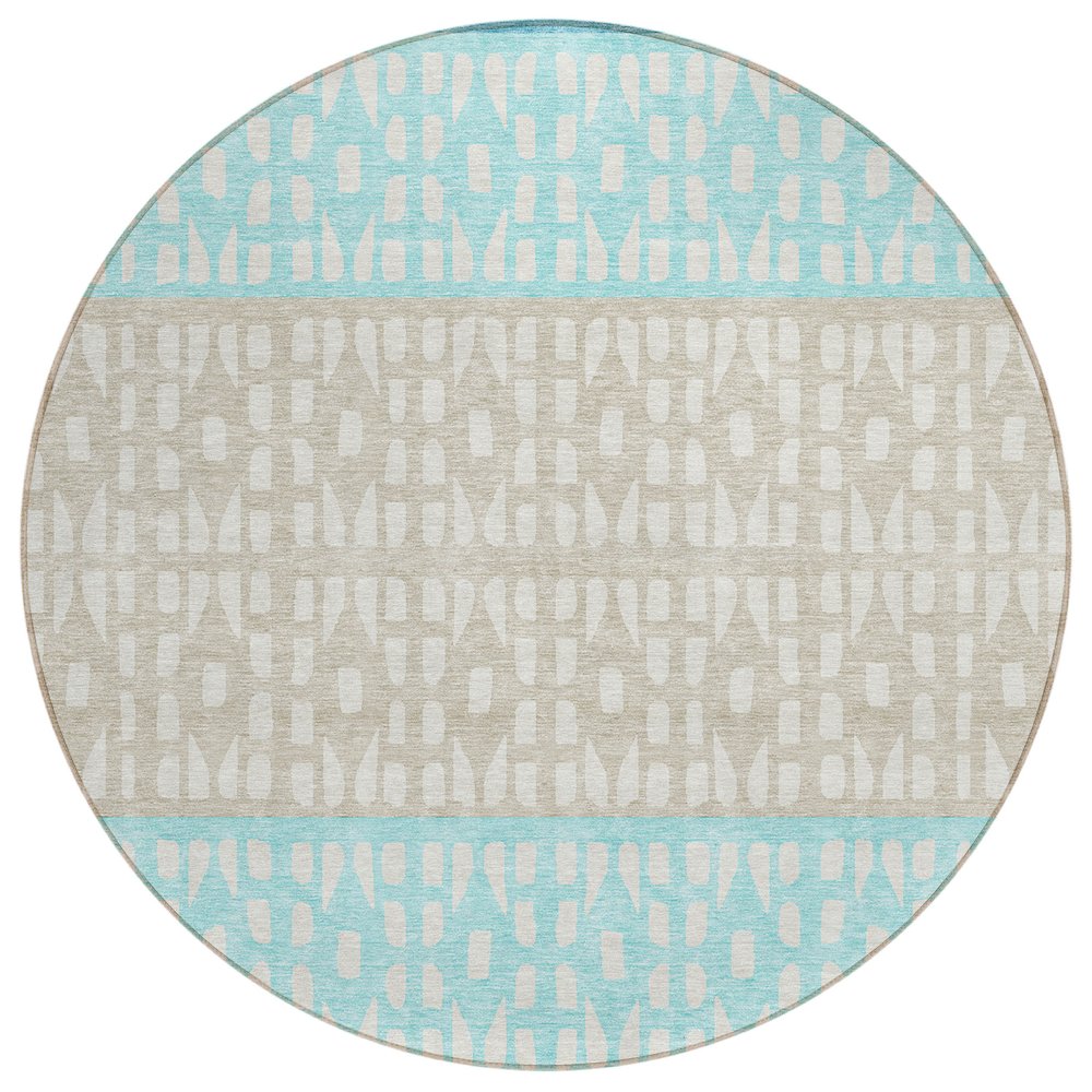 Chantille ACN964 Teal 8' x 8' Rug. Picture 1
