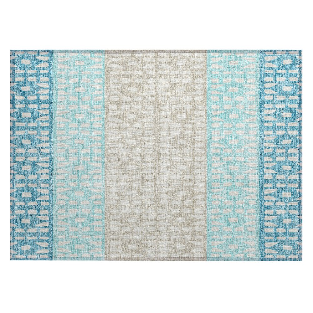 Chantille ACN964 Teal 1'8" x 2'6" Rug. Picture 1