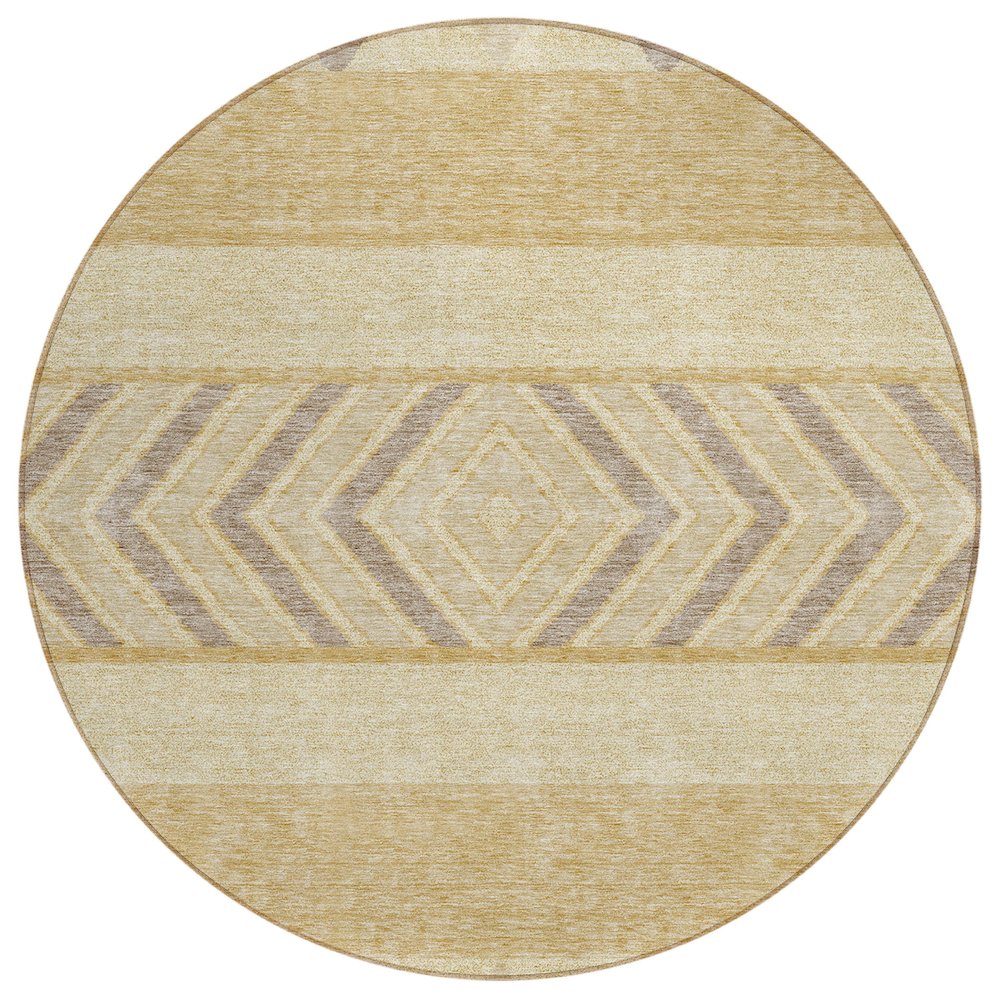 Chantille ACN965 Gold 8' x 8' Rug. Picture 1