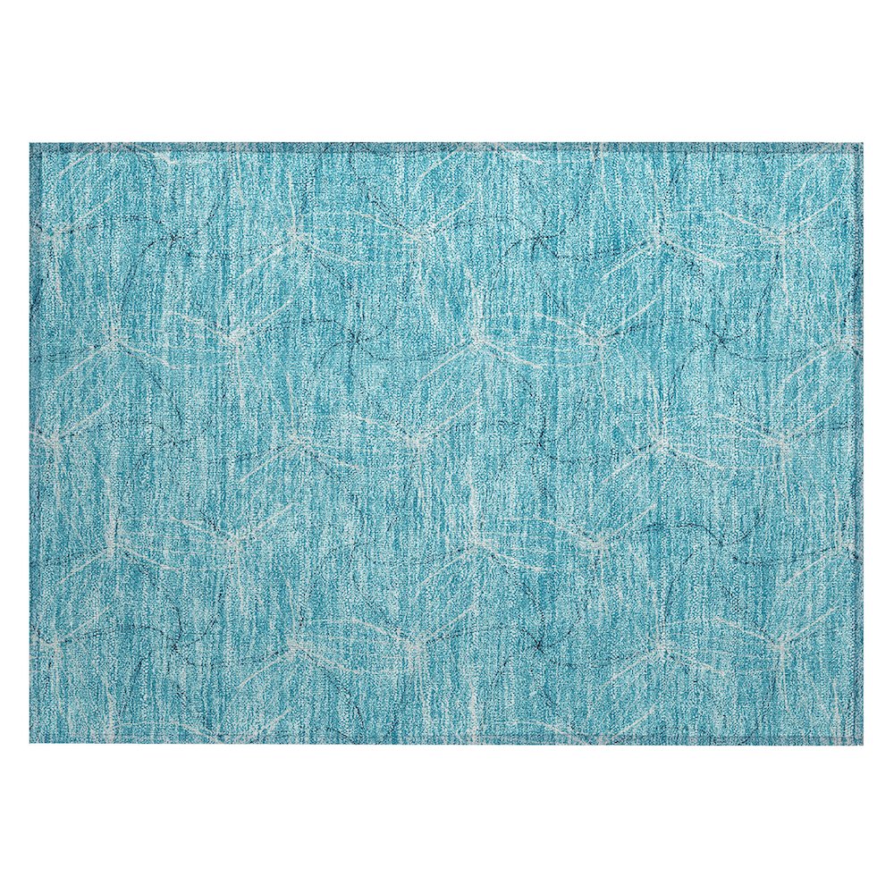 Chantille ACN968 Teal 1'8" x 2'6" Rug. Picture 1