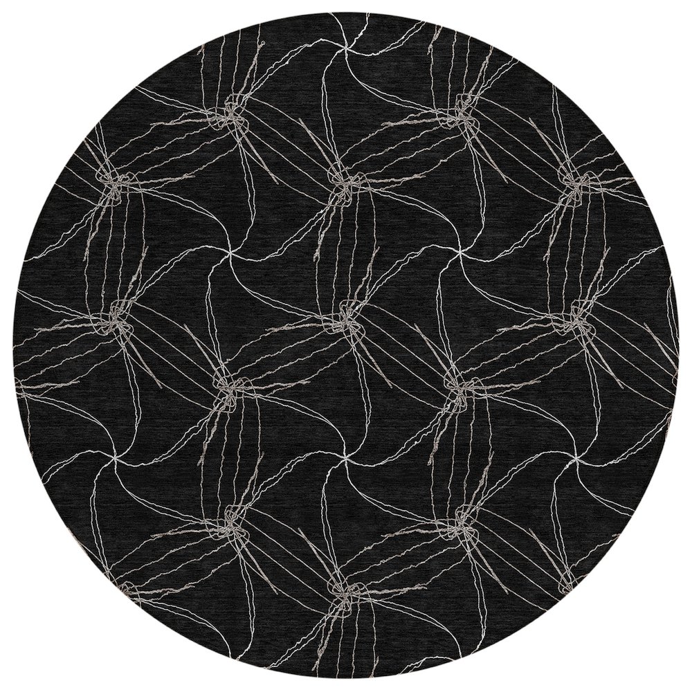 Chantille ACN968 Black 8' x 8' Rug. Picture 1