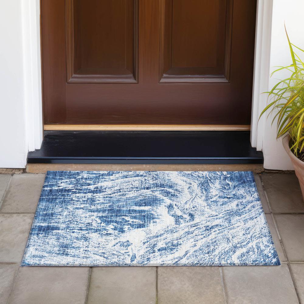 Chantille ACN971 Blue 1'8" x 2'6" Rug. Picture 6