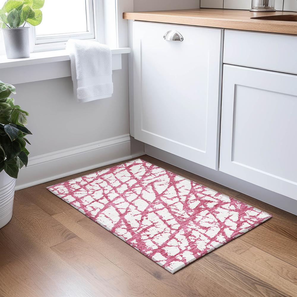 Chantille ACN972 Pink 1'8" x 2'6" Rug. Picture 5