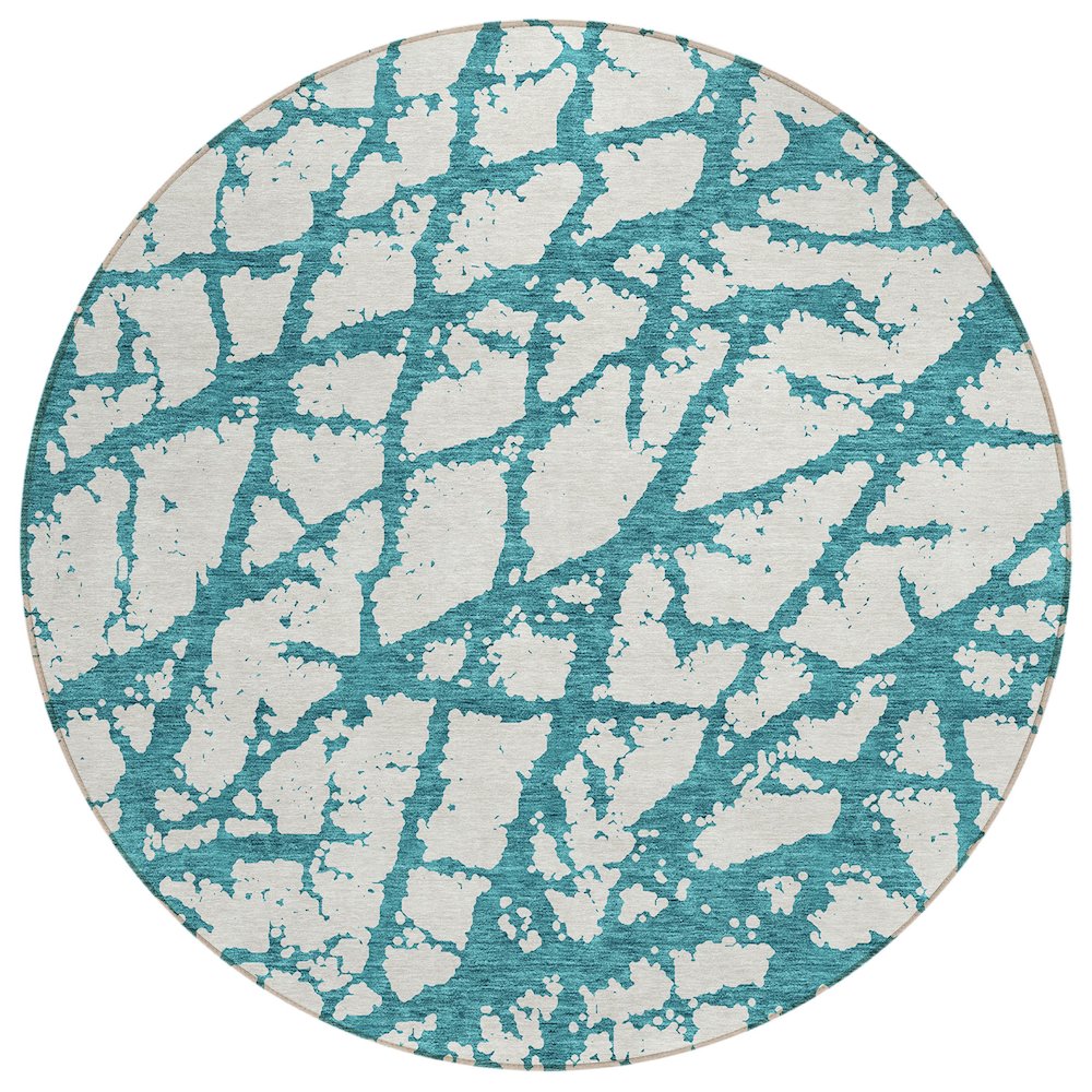 Chantille ACN972 Teal 8' x 8' Rug. Picture 1