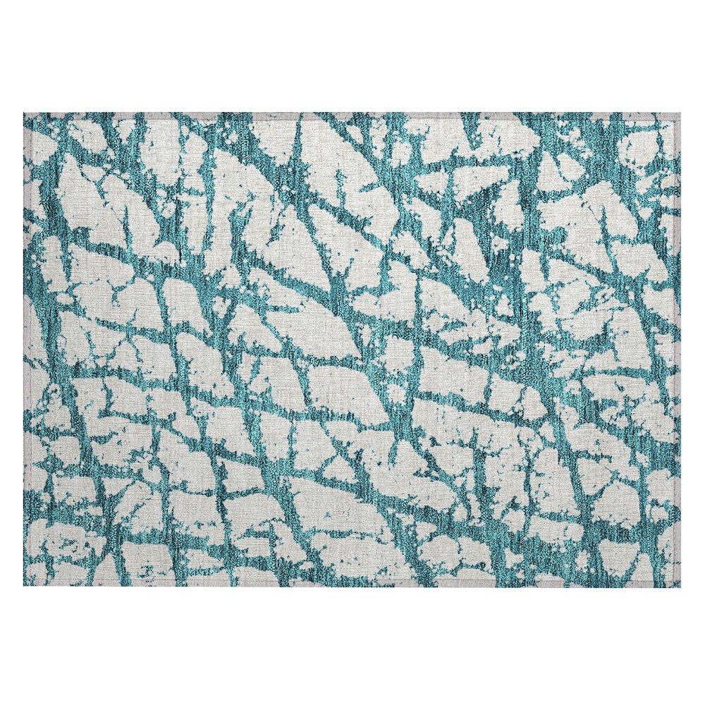 Chantille ACN972 Teal 1'8" x 2'6" Rug. Picture 1