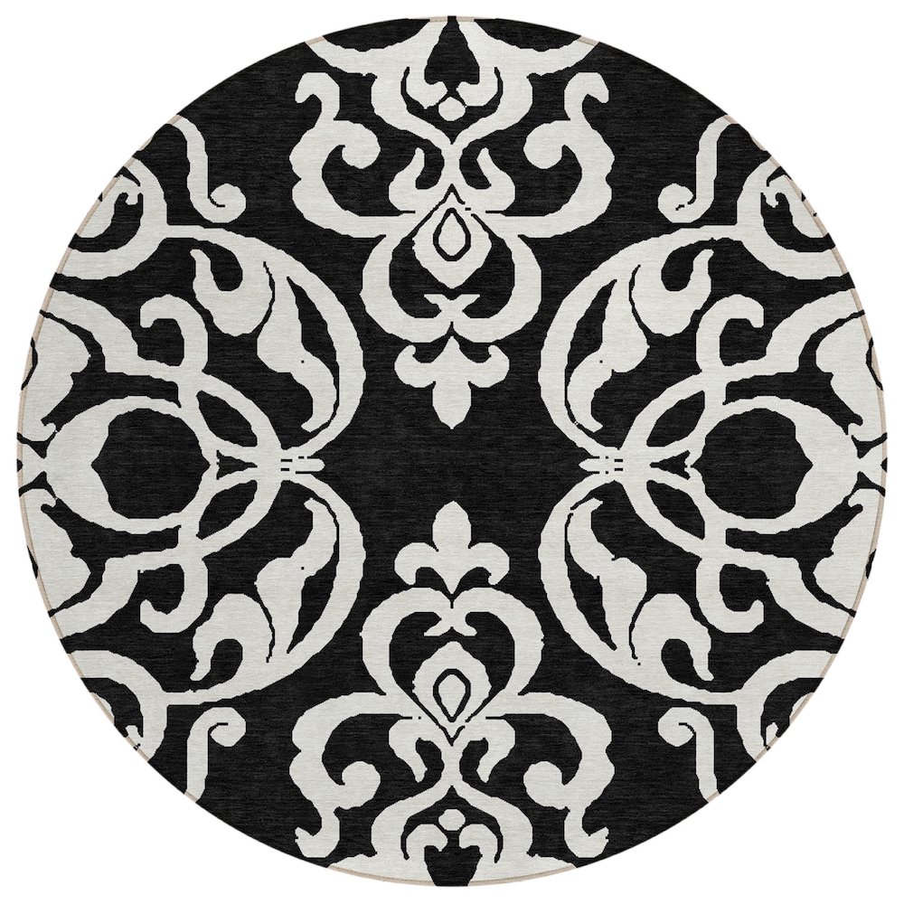 Chantille ACN973 Black 8' x 8' Rug. Picture 1