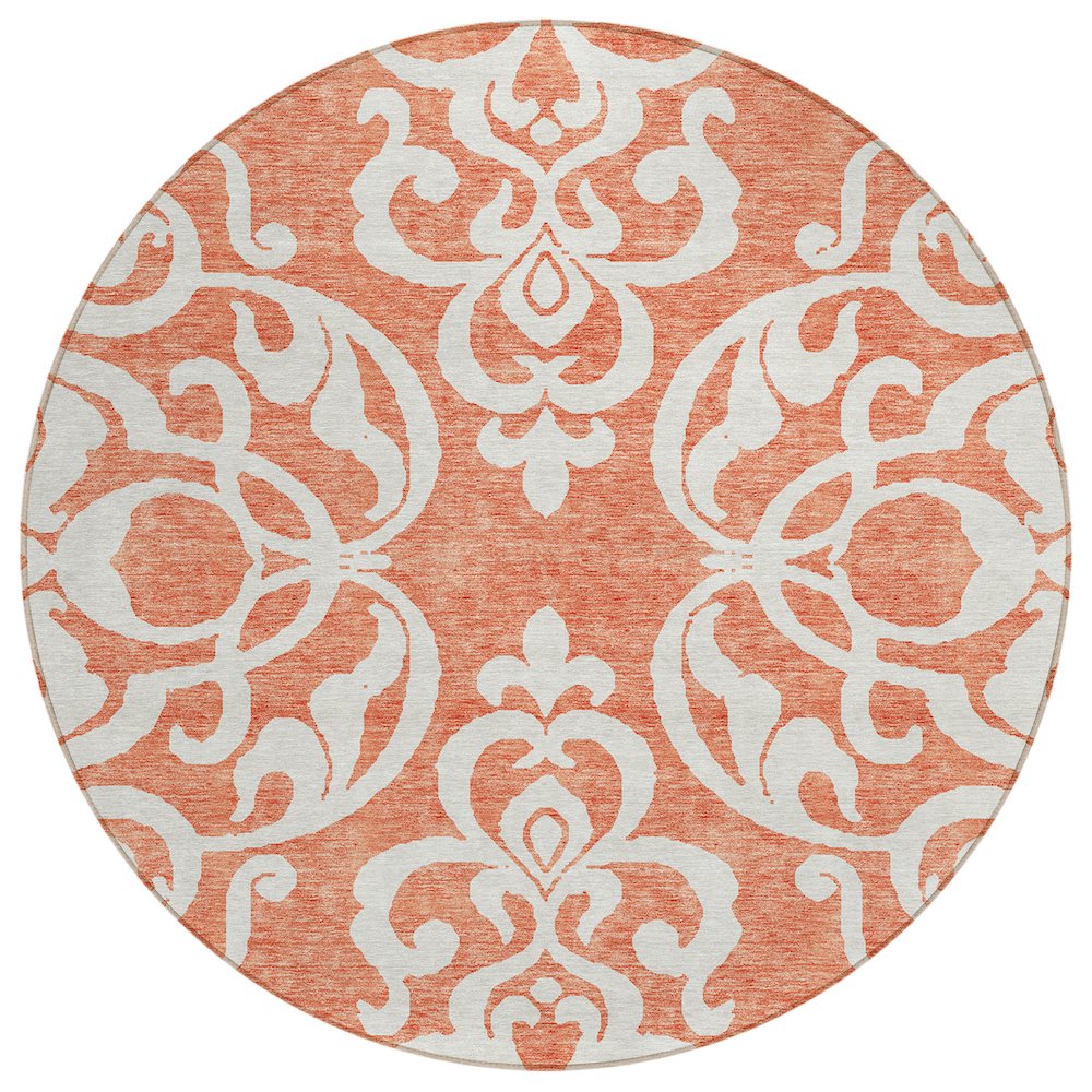 Chantille ACN973 Orange 8' x 8' Rug. Picture 1