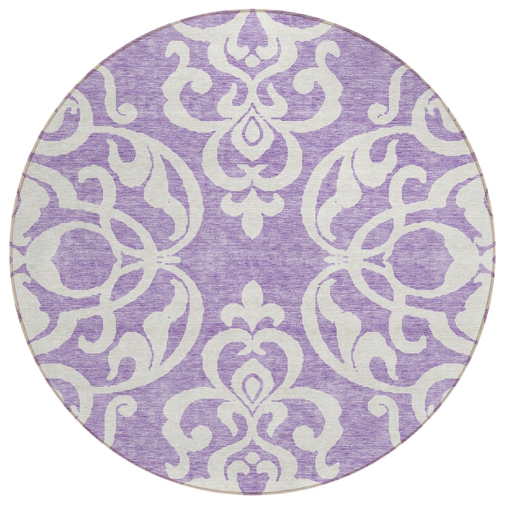 Chantille ACN973 Purple 8' x 8' Rug. Picture 1
